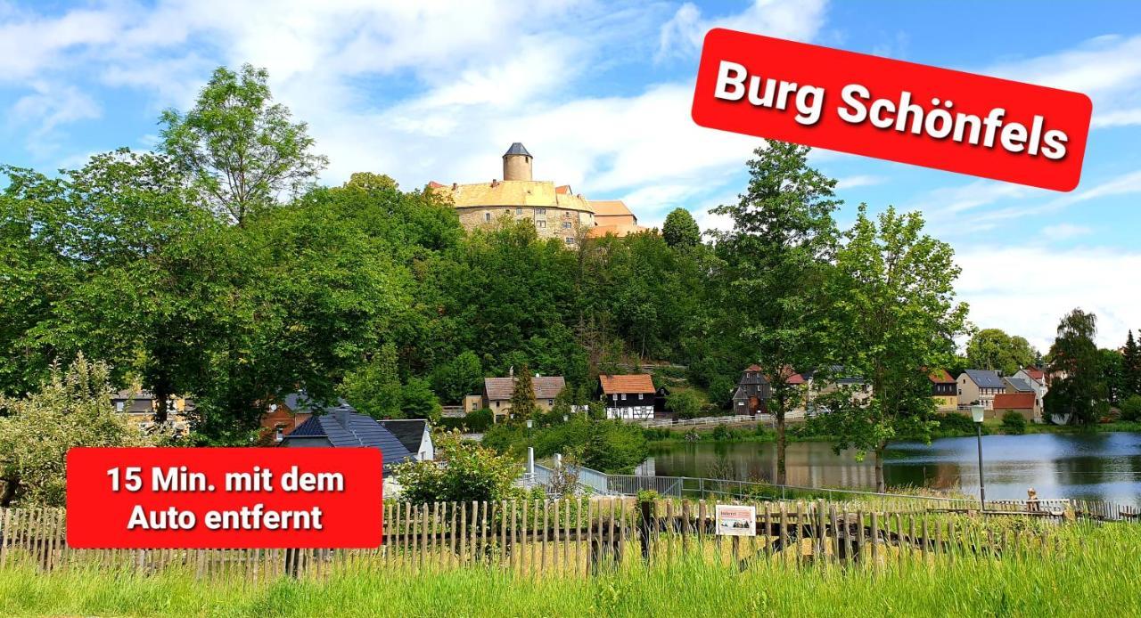 Ferienwohnung "Blick Mylau" - Naehe Freizeitpark Plohn & Weltgroesster Ziegelsteinbruecke Райхенбах-им-Фогтланд Экстерьер фото