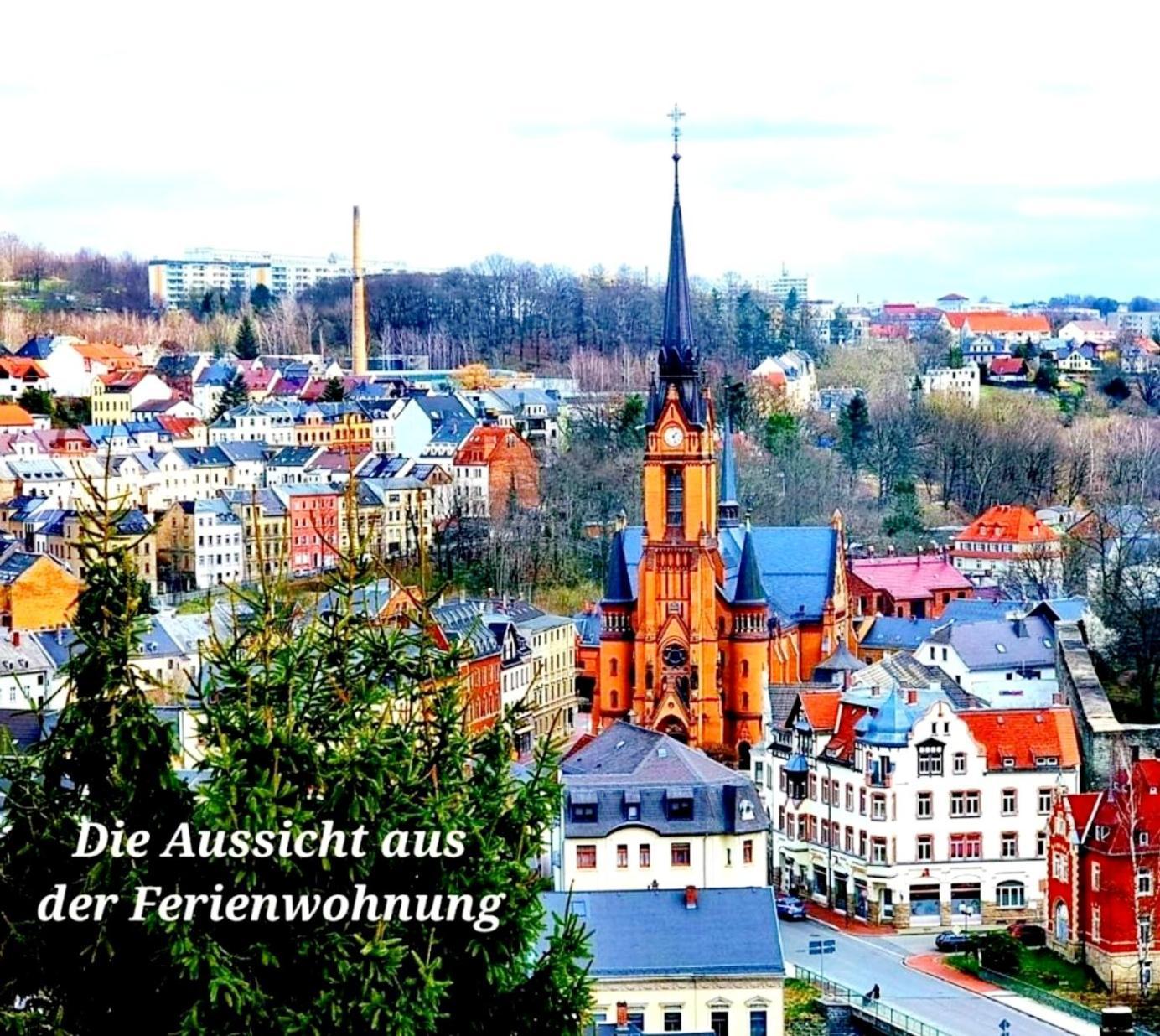 Ferienwohnung "Blick Mylau" - Naehe Freizeitpark Plohn & Weltgroesster Ziegelsteinbruecke Райхенбах-им-Фогтланд Экстерьер фото