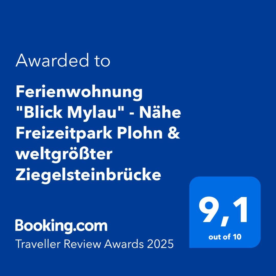 Ferienwohnung "Blick Mylau" - Naehe Freizeitpark Plohn & Weltgroesster Ziegelsteinbruecke Райхенбах-им-Фогтланд Экстерьер фото